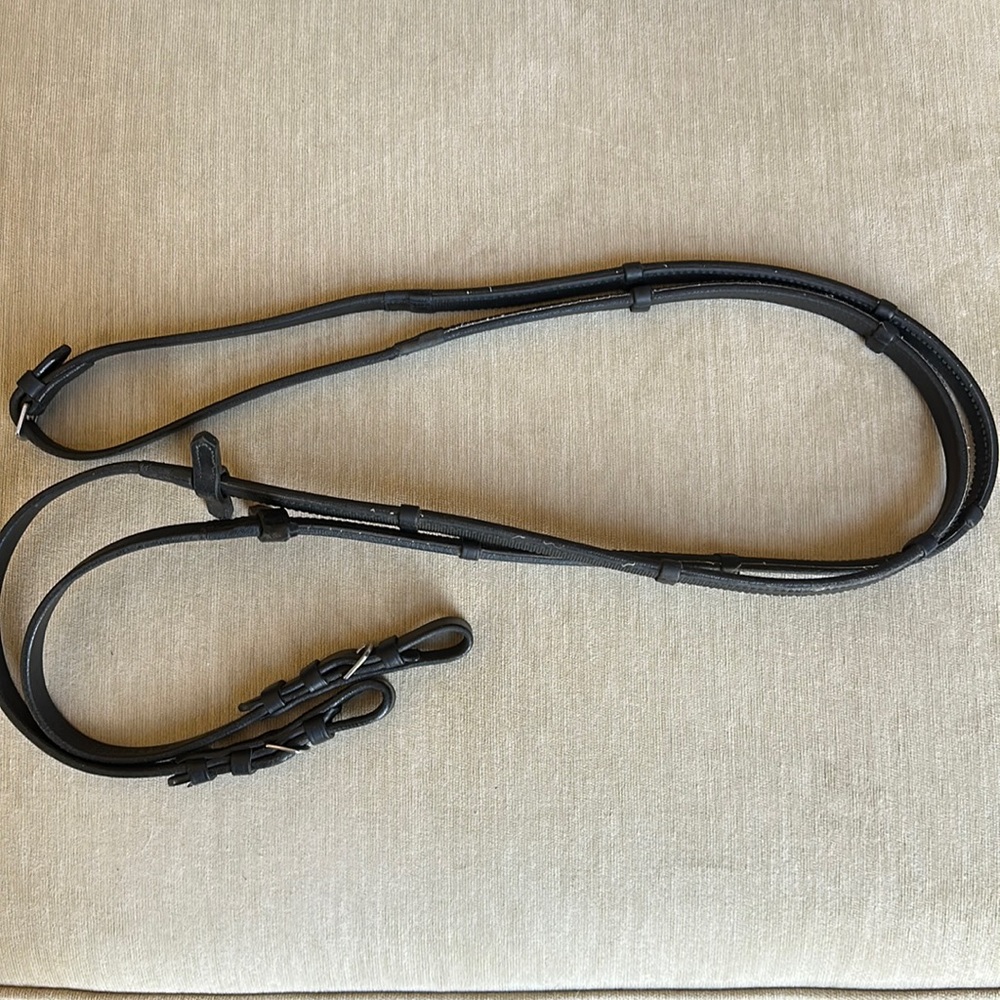 Halter Ego Rubber Grip Lined Leather Reins
